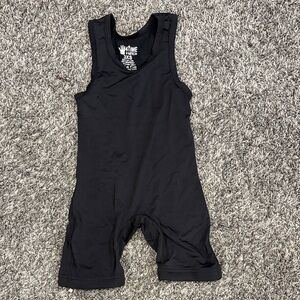 Black Wrestling Singlet